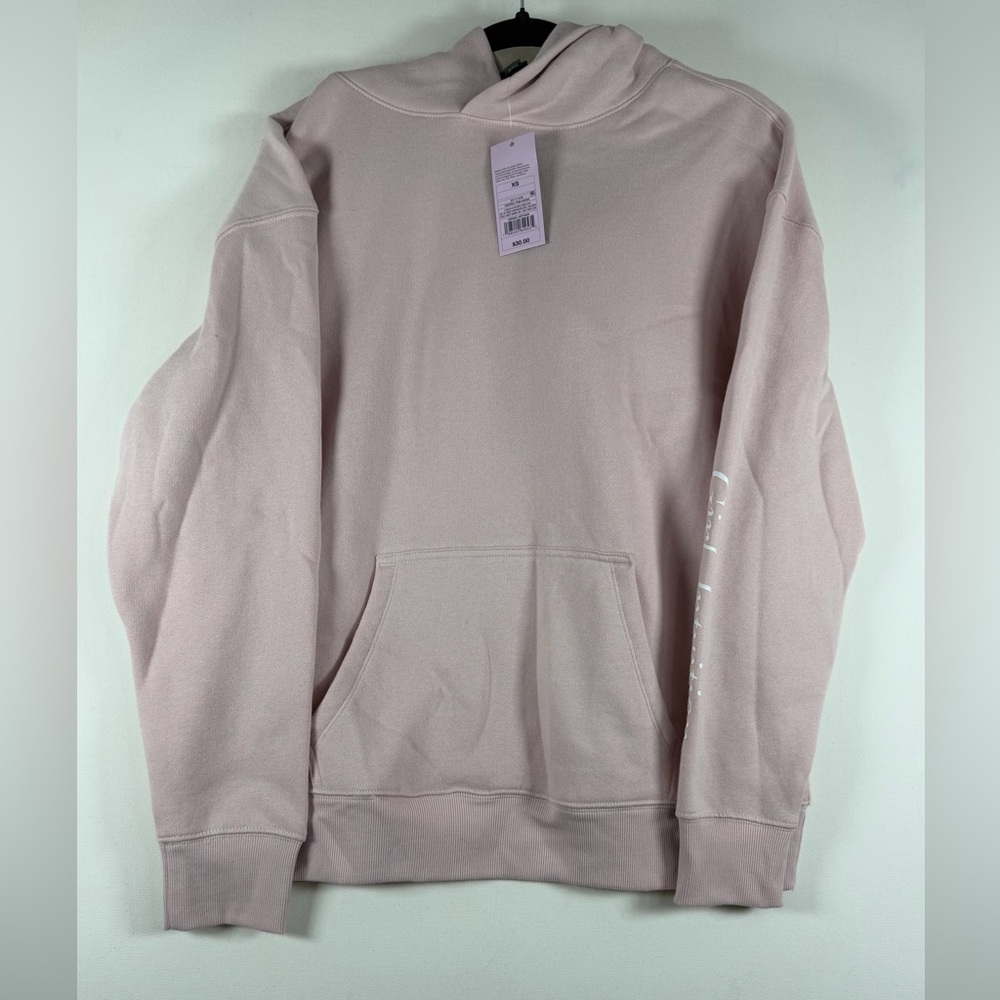 Wild Fable™ Women's Oversized Hooded Pullover Sweatshirt XS Pink Girl Intuition - Picture 5 of 10